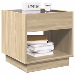 VidaXL 3284086 Table de nuit et table de chevet Chêne - Vue supplémentaire 5