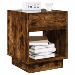 VidaXL 3284088 Table de nuit et table de chevet Chêne - Vue supplémentaire 5
