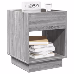 VidaXL 3284089 Table de nuit et table de chevet Chêne - Vue supplémentaire 5