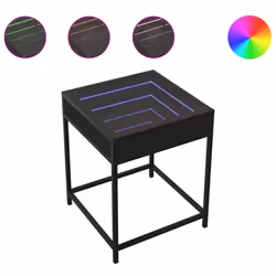 VidaXL 3284091, Noir, Verre, Acier, Bois, 20 kg, 400 mm, 400 mm, 510 mm