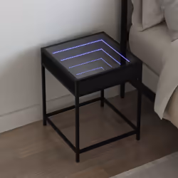 VidaXL 3284091 Table de nuit et table de chevet Noir