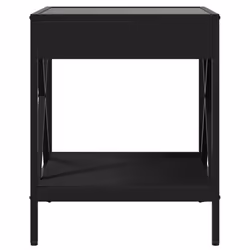 VidaXL 3284096 Table de nuit et table de chevet Noir - Vue supplémentaire 6