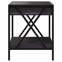 VidaXL 3284096 Table de nuit et table de chevet Noir - Vue supplémentaire 7
