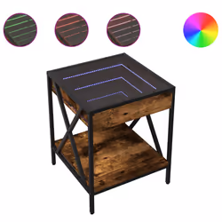 VidaXL 3284098, Chêne, Verre, Acier, Bois, 40 kg, 400 mm, 400 mm, 490 mm