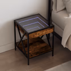 VidaXL 3284098 Table de nuit et table de chevet Chêne