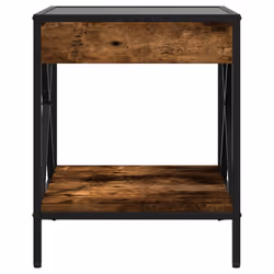 VidaXL 3284098 Table de nuit et table de chevet Chêne - Vue supplémentaire 6