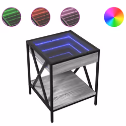 VidaXL 3284099, Chêne, Verre, Acier, Bois, 40 kg, 400 mm, 400 mm, 490 mm