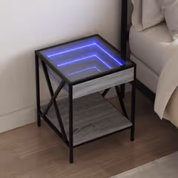 VidaXL 3284099 Table de nuit et table de chevet Chêne