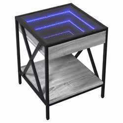 VidaXL 3284099 Table de nuit et table de chevet Chêne