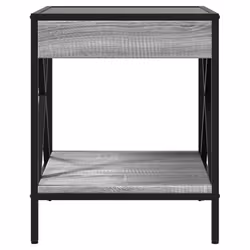 VidaXL 3284099 Table de nuit et table de chevet Chêne - Vue supplémentaire 6
