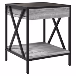VidaXL 3284099 Table de nuit et table de chevet Chêne - Vue supplémentaire 8