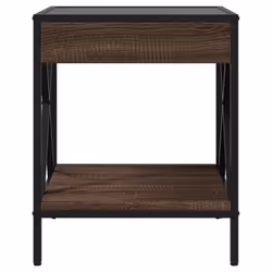 VidaXL 3284100 Table de nuit et table de chevet Chêne - Vue supplémentaire 6