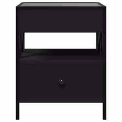 VidaXL 3284101 Table de nuit et table de chevet Noir - Vue supplémentaire 6