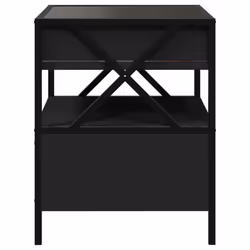 VidaXL 3284101 Table de nuit et table de chevet Noir - Vue supplémentaire 7