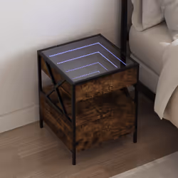 VidaXL 3284103 Table de nuit et table de chevet Chêne