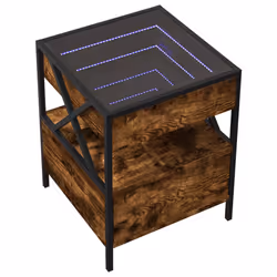 VidaXL 3284103 Table de nuit et table de chevet Chêne