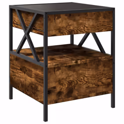 VidaXL 3284103 Table de nuit et table de chevet Chêne - Vue supplémentaire 8