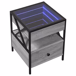 VidaXL 3284104 Table de nuit et table de chevet Chêne