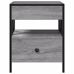 VidaXL 3284104 Table de nuit et table de chevet Chêne - Vue supplémentaire 6