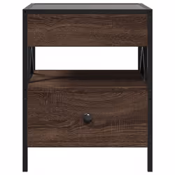 VidaXL 3284105 Table de nuit et table de chevet Chêne - Vue supplémentaire 6