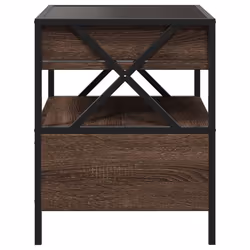 VidaXL 3284105 Table de nuit et table de chevet Chêne - Vue supplémentaire 7