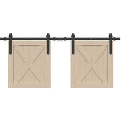 Vidaxl - Kit de porte d'armoire coulissante 122 cm acier au carbone