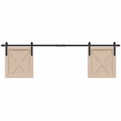 Ce kit de porte d'armoire coulissante vous permet d'ouvrir ou de fermer l'armoire silencieusement et sans effort. Matériau du ...