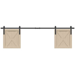 Vidaxl - Kit de porte d'armoire coulissante 183 cm acier au carbone