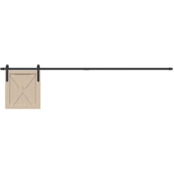 Kit de porte d'armoire coulissante 213 cm acier au carbone - Vidaxl