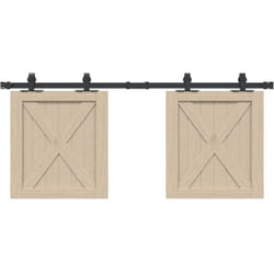Vidaxl - Kit de porte d'armoire coulissante 122 cm acier au carbone