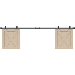 vidaXL Kit de porte d'armoire coulissante 183 cm acier au carbone