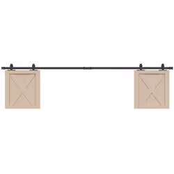 Ce kit de porte d'armoire coulissante vous permet d'ouvrir ou de fermer l'armoire silencieusement et sans effort. Matériau du ...