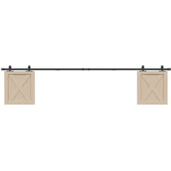 Vidaxl - Kit de porte d'armoire coulissante 244 cm acier au carbone