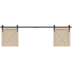 Vidaxl - Kit de porte d'armoire coulissante 183 cm acier au carbone