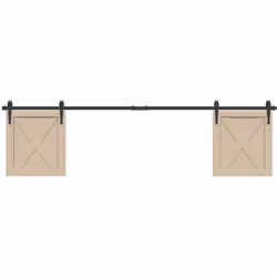 Ce kit de porte d'armoire coulissante vous permet d'ouvrir ou de fermer l'armoire silencieusement et sans effort. Matériau du ...