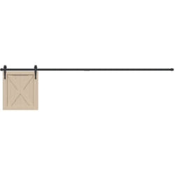 Vidaxl - Kit de porte d'armoire coulissante 213 cm acier au carbone