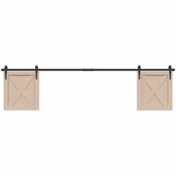 Ce kit de porte d'armoire coulissante vous permet d'ouvrir ou de fermer l'armoire silencieusement et sans effort. Matériau du ...