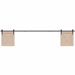 Ce kit de porte d'armoire coulissante vous permet d'ouvrir ou de fermer l'armoire silencieusement et sans effort. Matériau du ...