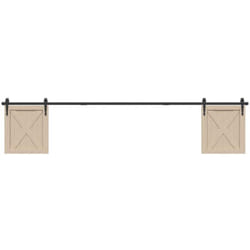 vidaXL Kit de porte d'armoire coulissante 244 cm acier au carbone