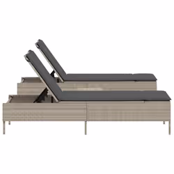 VidaXL 3284268 chaise d'extérieur Linge Siège rembourré Polyuréthane, Acier Gris - Vue supplémentaire 4