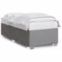vidaXL Cadre de lit sans matelas gris clair 80x200 cm tissu - 80 x 200 cm