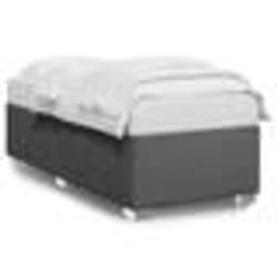 vidaXL Cadre de lit sans matelas gris foncé 90x190 cm tissu - 90 x 190 cm