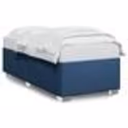 vidaXL Cadre de lit sans matelas bleu 90x190 cm tissu - 90 x 190 cm