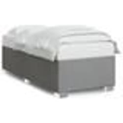vidaXL Cadre de lit sans matelas gris clair 90x200 cm tissu - 90 x 200 cm