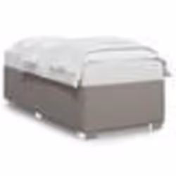 vidaXL Cadre de lit sans matelas taupe 90x200 cm tissu - 90 x 200 cm