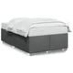 vidaXL Cadre de lit sans matelas gris foncé 120x190 cm tissu - 120 x 190 cm