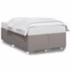 vidaXL Cadre de lit sans matelas taupe 120x190 cm tissu - 120 x 190 cm