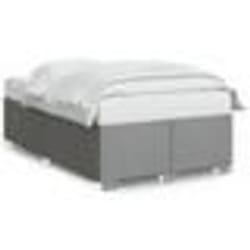 vidaXL Cadre de lit sans matelas gris clair 120x200 cm tissu - 120 x 200 cm