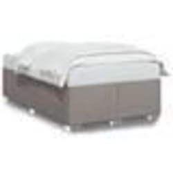 vidaXL Cadre de lit sans matelas taupe 120x200 cm tissu - 120 x 200 cm