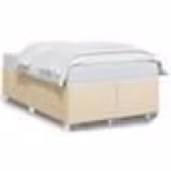 vidaXL Cadre de lit sans matelas crème 120x200 cm tissu - 120 x 200 cm